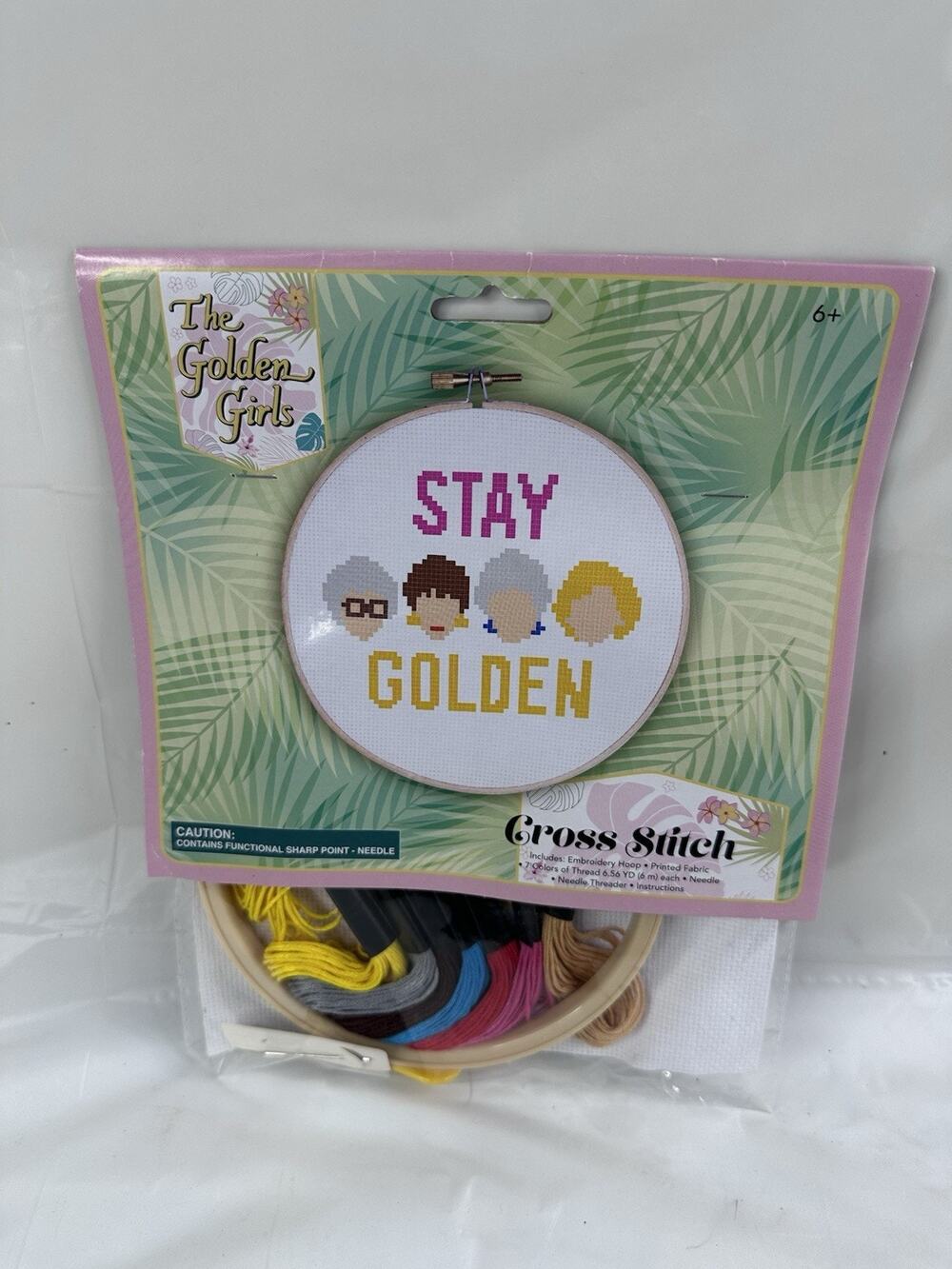 The Golden Girls 'STAY GOLDEN" New Cross Stitch Kit By ABC Signature 4 Friends